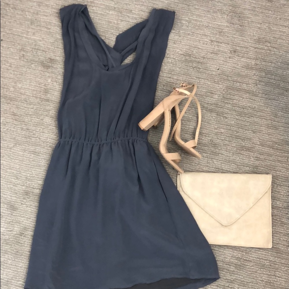 Flowy cross back dress